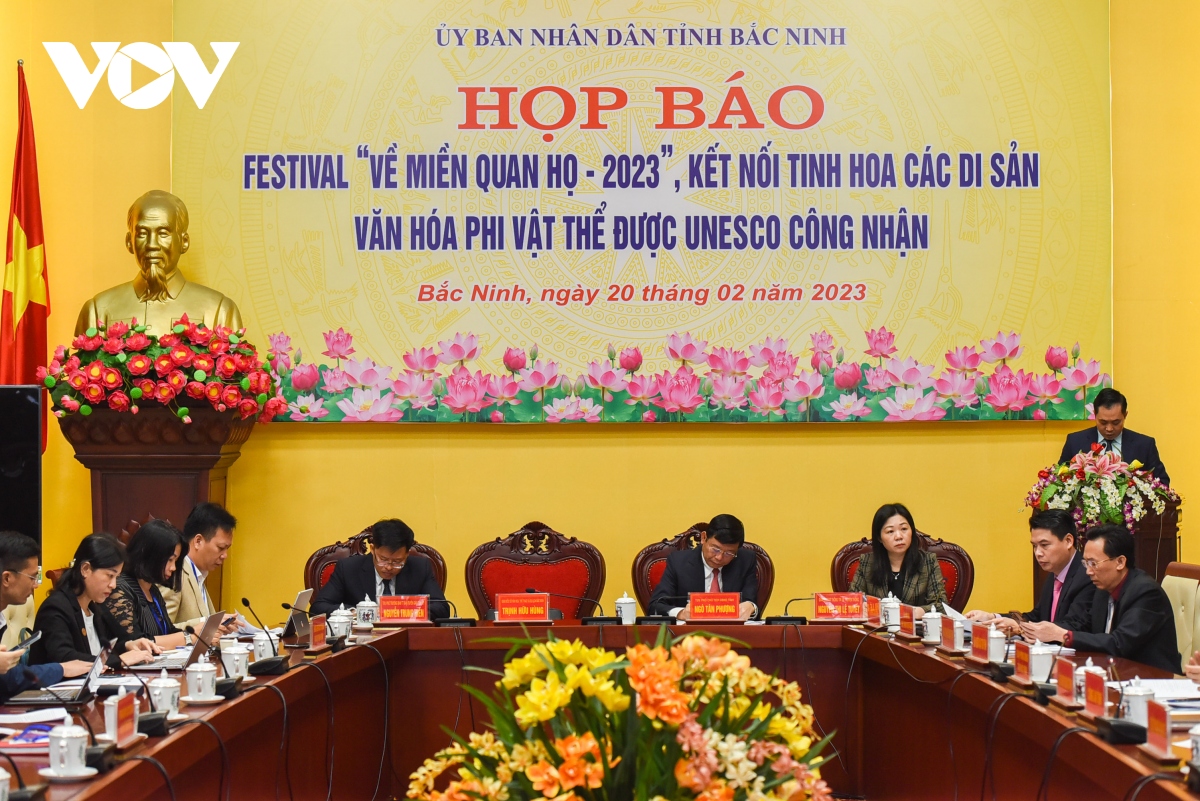 festival ve mien quan ho 2023 se ket noi cac di san van hoa phi vat the hinh anh 1