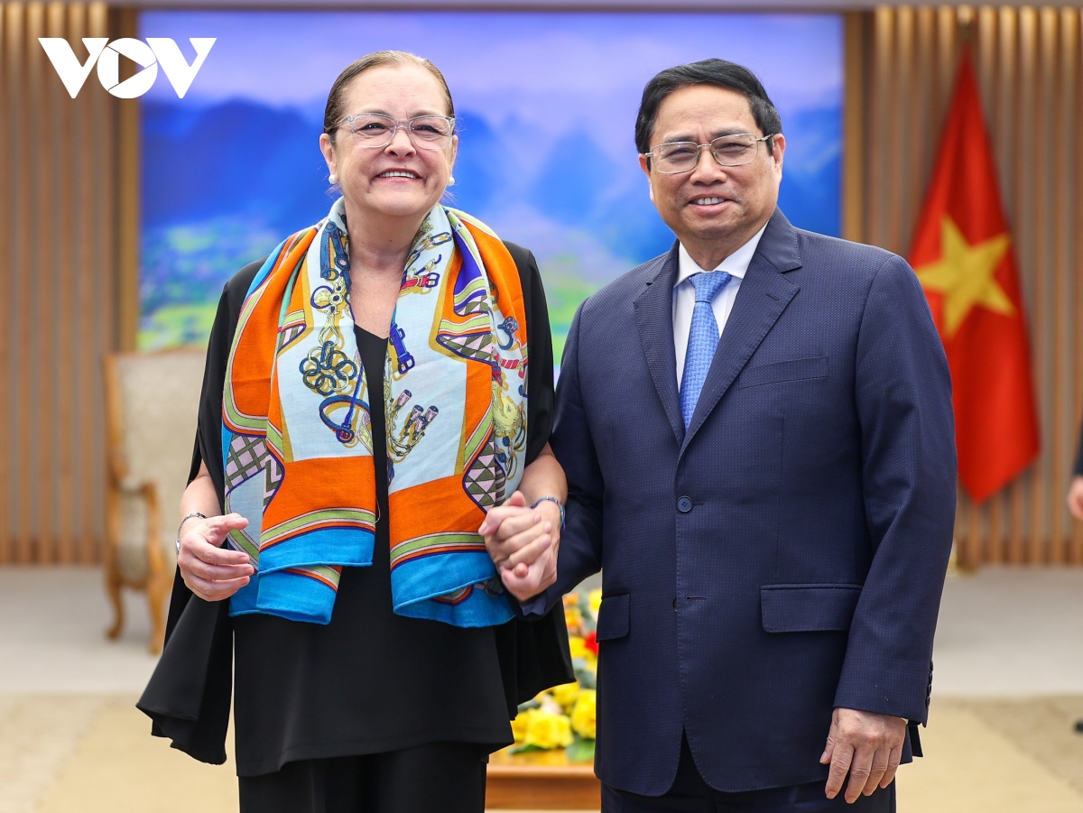 thu tuong pham minh chinh tiep bo truong ngoai giao cong hoa el salvador hinh anh 1