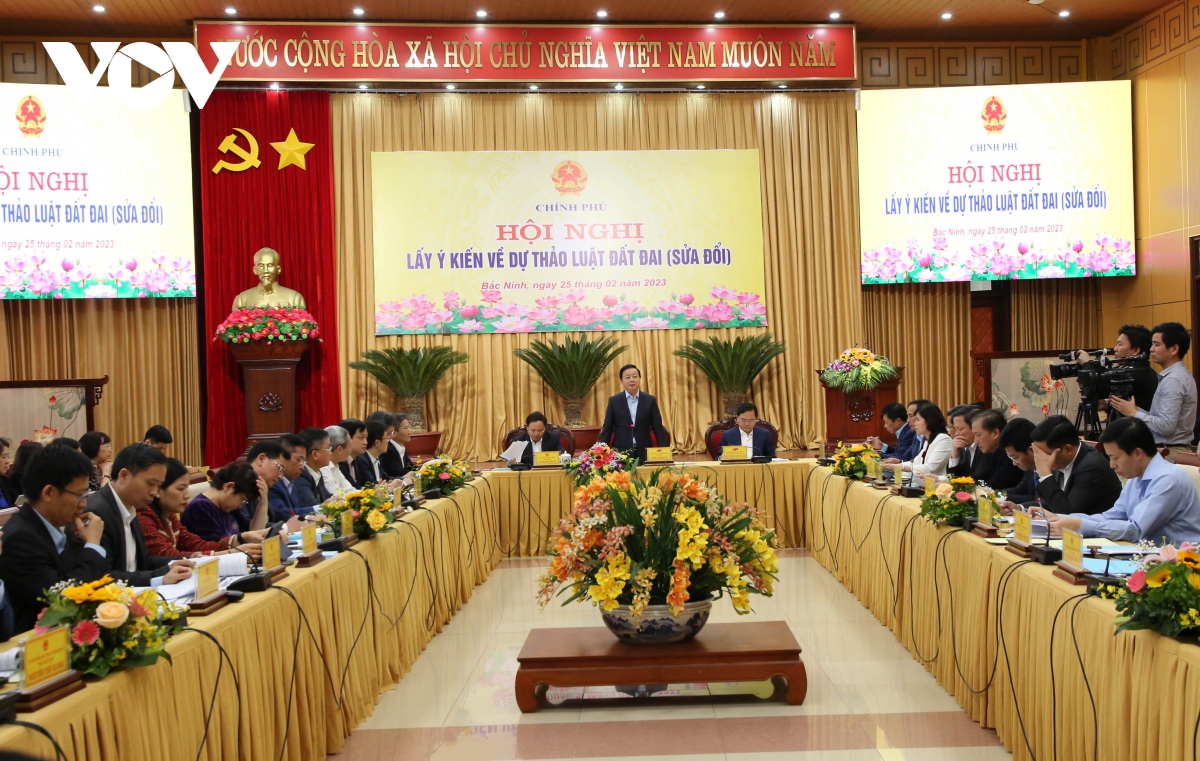 lay y kien ve du thao luat Dat dai sua doi 25 dia phuong khu vuc phia bac hinh anh 1