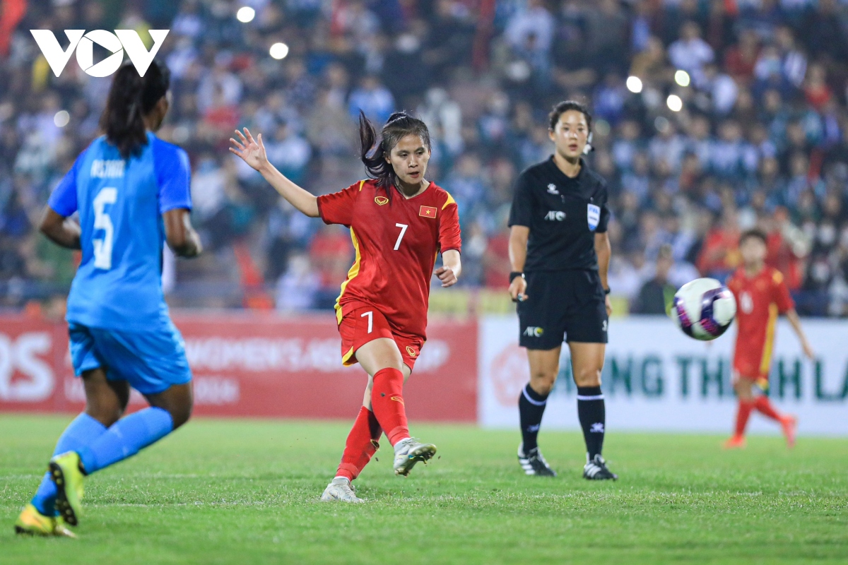 nhat lan ghi ban dep mat, u20 nu viet nam tien buoc o vong loai chau A hinh anh 9