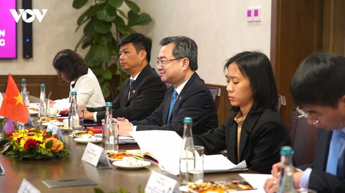 Đồng chí Nguyễn Thanh Nghị tại buổi làm việc