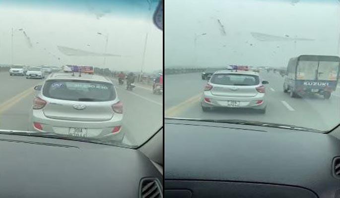 xu ly tai xe taxi nghenh ngang can duong xe cap cuu tren cau vinh tuy hinh 1