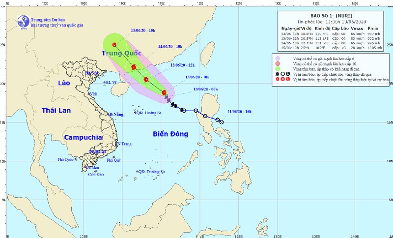 bao so 1 cach quan dao hoang sa khoang 400km ve phia dong bac hinh 1
