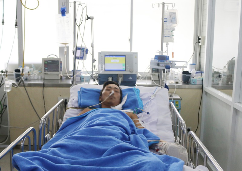 benh nhan mang ran ho mang chua den benh vien da tu tho  hinh 1