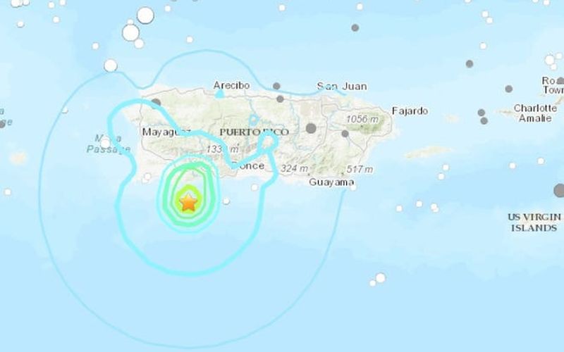 dong dat 5.0 do richter o puerto rico, my hinh 1