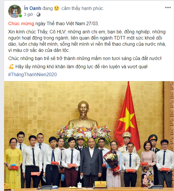 dan sao the thao chuc mung ngay the thao viet nam 27/3 hinh 1