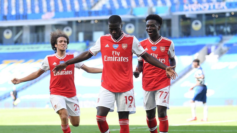 ket qua, tuong thuat brighton 2-1 arsenal vong 30 ngoai hang anh hinh 1