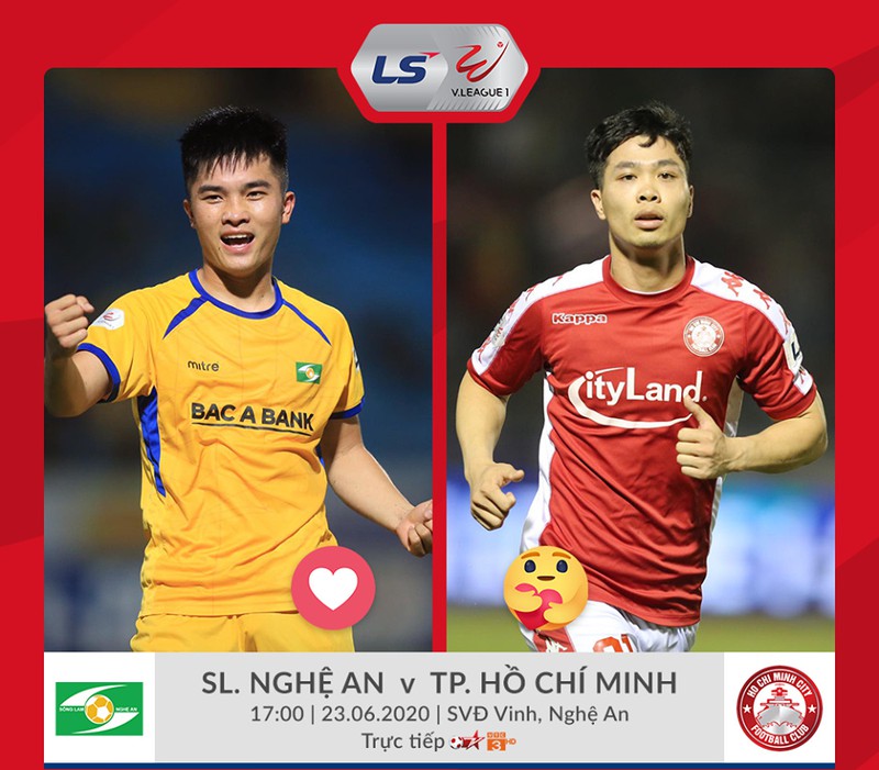 truc tiep vong 6 v-league, slna 1-3 clb tphcm, nam dinh 0-2 hai phong, viettel 1-2 thanh hoa hinh 15