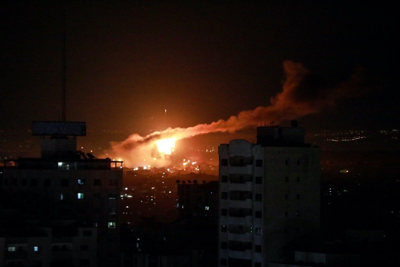israel khong kich dai gaza nham dap tra cac vu ban rocket hinh 1