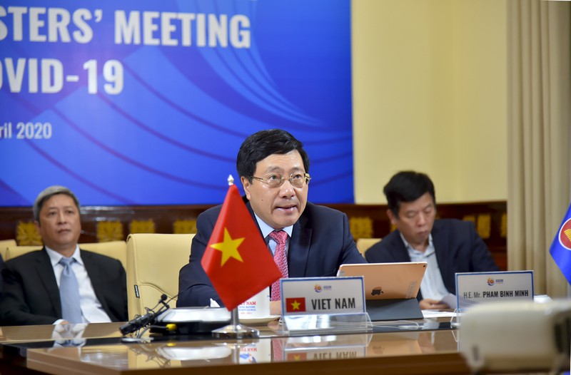 asean - my hop bo truong ngoai giao ve hop tac ung pho dich covid-19 hinh 1