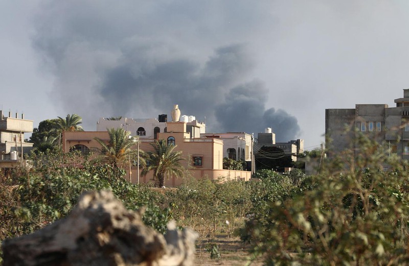 chien su libya: "thung thuoc sung" chuc cho bung no hinh 1