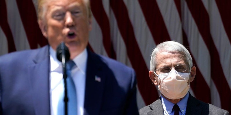 trump "kho chiu" vi chuyen gia fauci co ty le tin nhiem cao hon ve covid-19 hinh 1