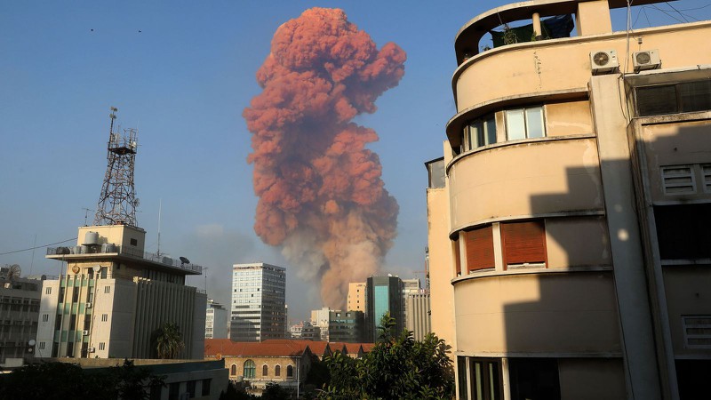 hien truong "nhu ngay tan the" sau vu no kinh hoang o beirut, lebanon hinh 16
