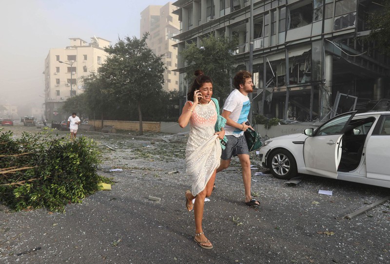 hien truong "nhu ngay tan the" sau vu no kinh hoang o beirut, lebanon hinh 8