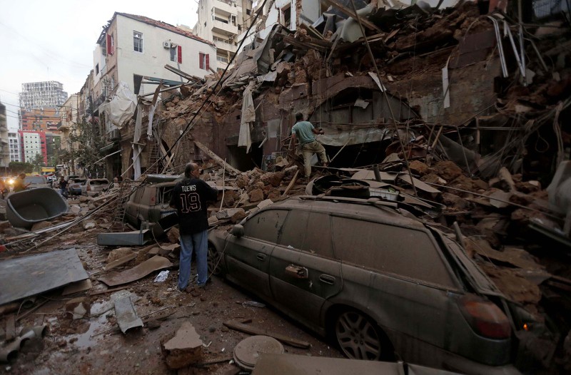hien truong "nhu ngay tan the" sau vu no kinh hoang o beirut, lebanon hinh 9
