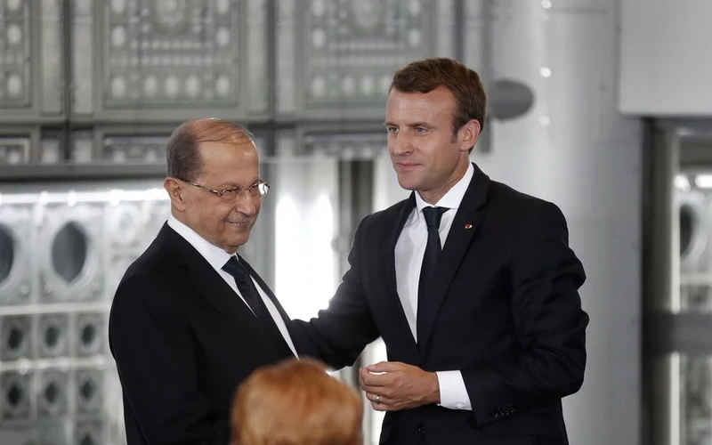 tong thong phap macron truc tiep den hien truong vu no o lebanon hinh 1