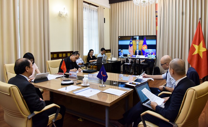 hoi nghi truc tuyen bo truong asean-australia dac biet ve covid-19 hinh 1