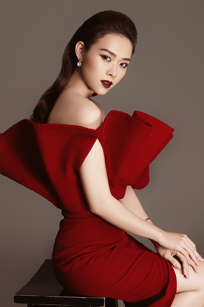 diep bao ngoc dien vay do ngot ngao trong bo anh moi hinh 8