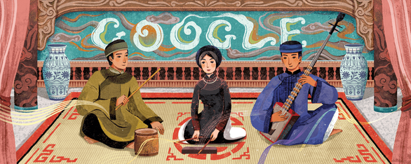 google thay bieu tuong moi, ton vinh ca tru viet nam hinh 1