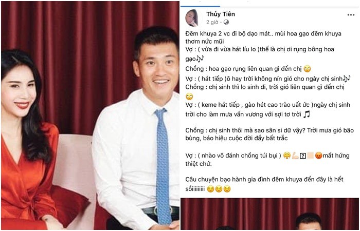 chuyen showbiz: cong vinh bi thuy tien "danh" luc nua dem hinh 1