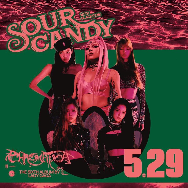 black pink va lady gaga lot top 40 billboard hot 100 voi "sour candy" hinh 1