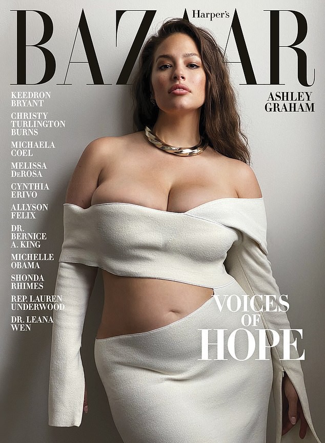 "sieu mau beo" ashley graham nong bong tren bia tap chi  hinh 1