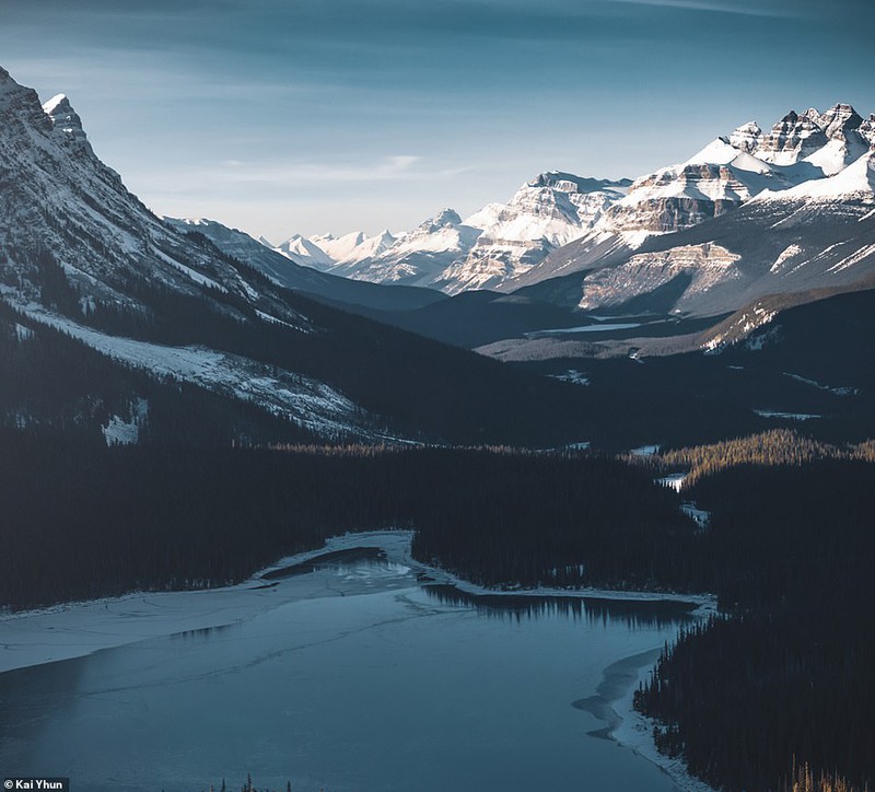 ve dep huyen ao cua cong vien quoc gia banff o canada hinh 9