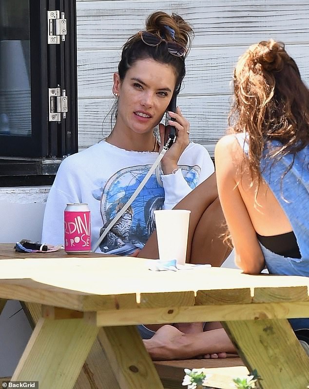 alessandra ambrosio dien mot "giau quan" di mua sam cung con gai cung hinh 3