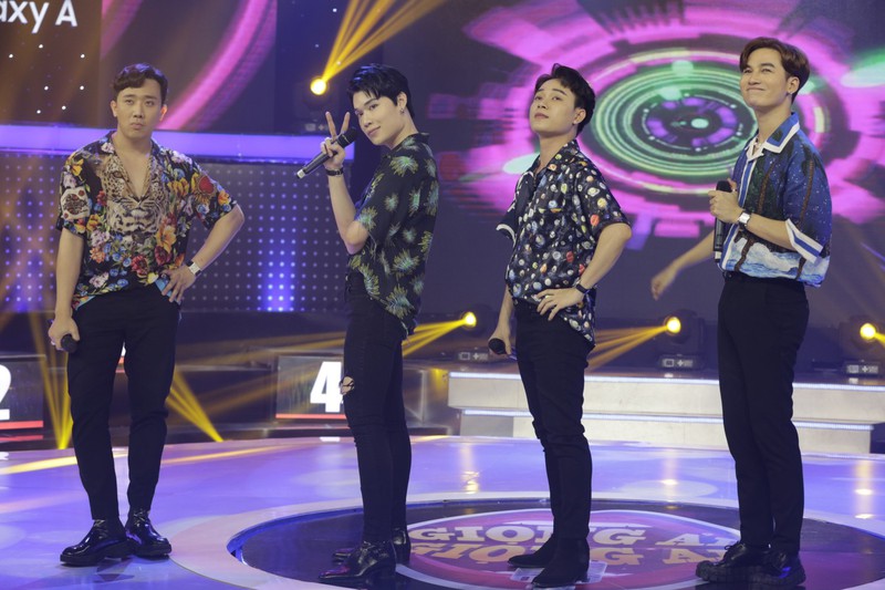 truc nhan "me trai dep" bo be tran thanh, quang trung o "giong ai giong ai" hinh 1