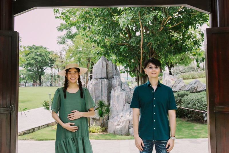 a hau thuy van khoe duoc chong doanh nhan cham soc khi mang bau  hinh 13