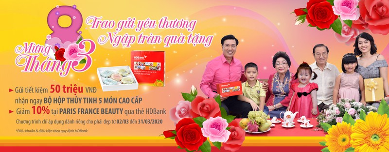 mung 8/3 trao gui yeu thuong - ngap tran qua tang tu hdbank hinh 1