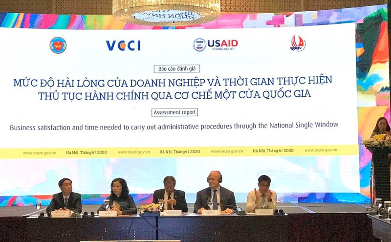 cong bo muc do hai long cua doanh nghiep ve co che mot cua quoc gia hinh 1
