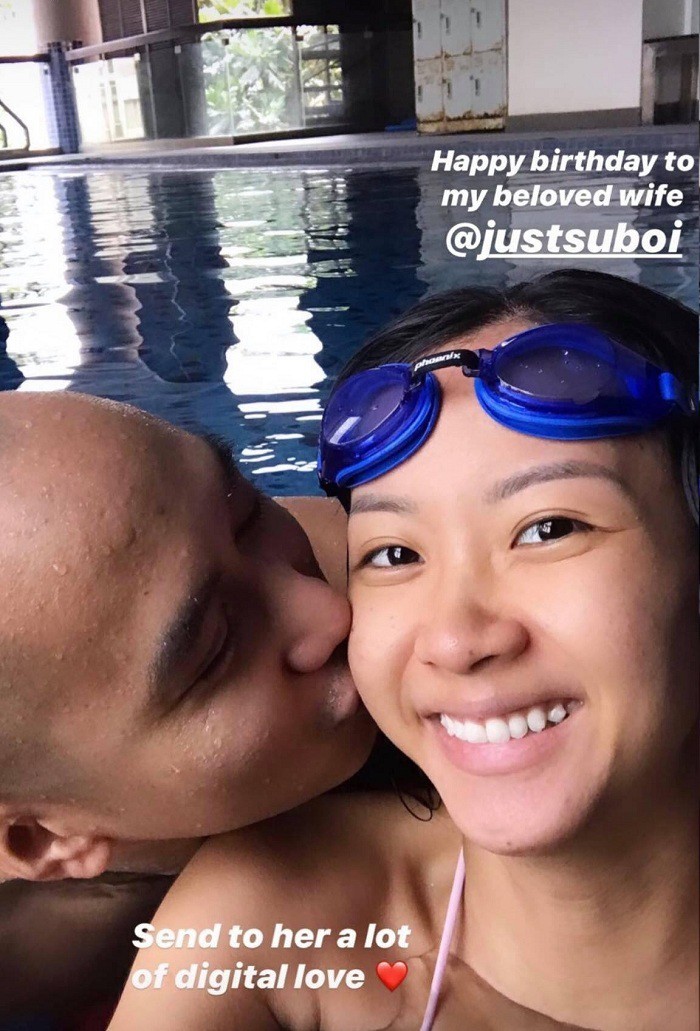 chuyen showbiz: lo anh hoa hau huong giang om "bung bau" gay xon xao hinh 7