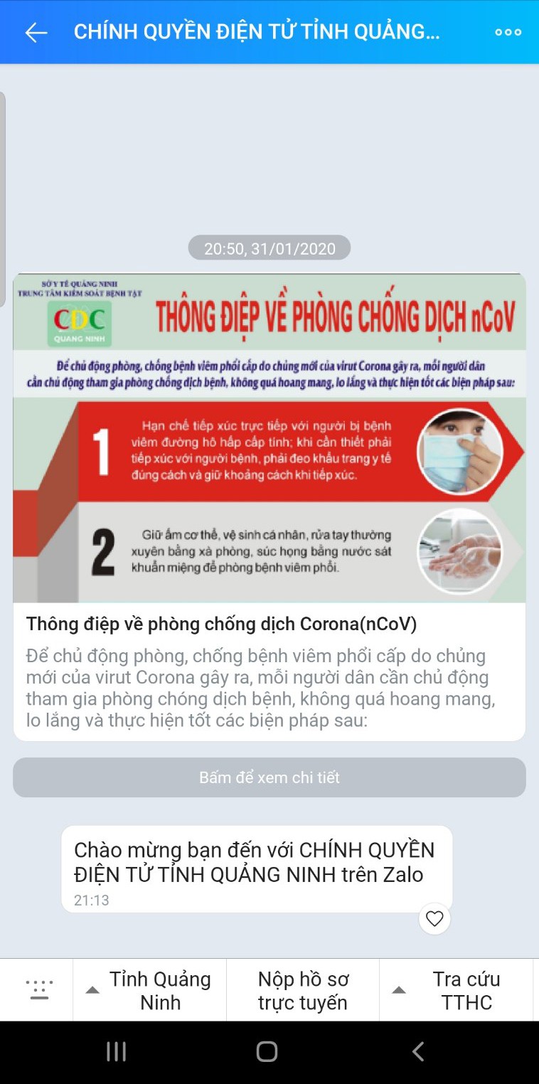 nguoi dan quang ninh cap nhat thong tin ve dich benh qua ung dung di dong hinh 2