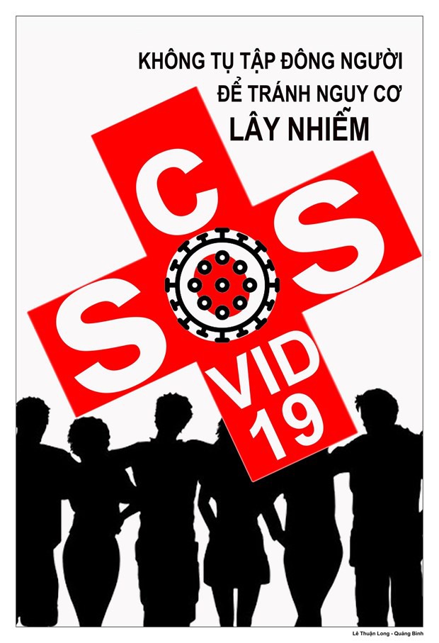 ngam tranh co dong phong, chong dich covid-19 cua cac hoa sy viet hinh 5