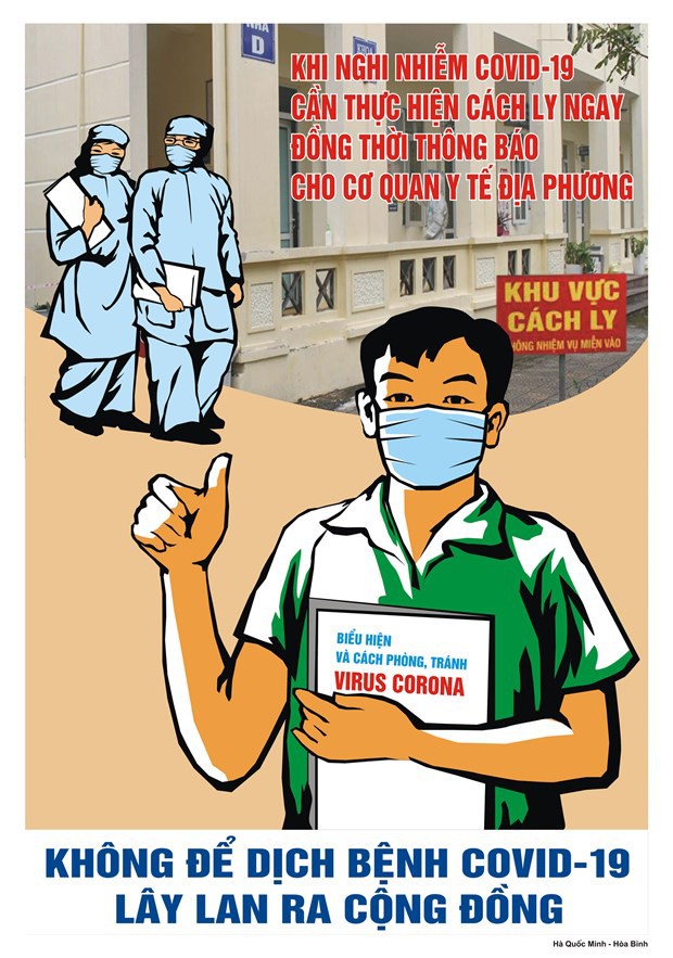 ngam tranh co dong phong, chong dich covid-19 cua cac hoa sy viet hinh 6