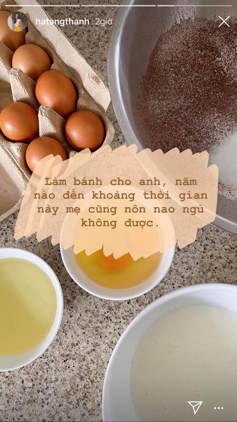 tang thanh ha mat ngu vi lam banh sinh nhat cho con trai hinh 1