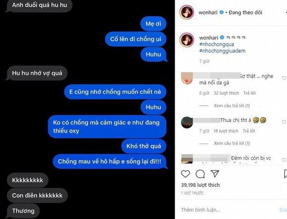 chuyen showbiz: he lo doan tin nhan mui man giua tran thanh va ba xa hari won hinh 1