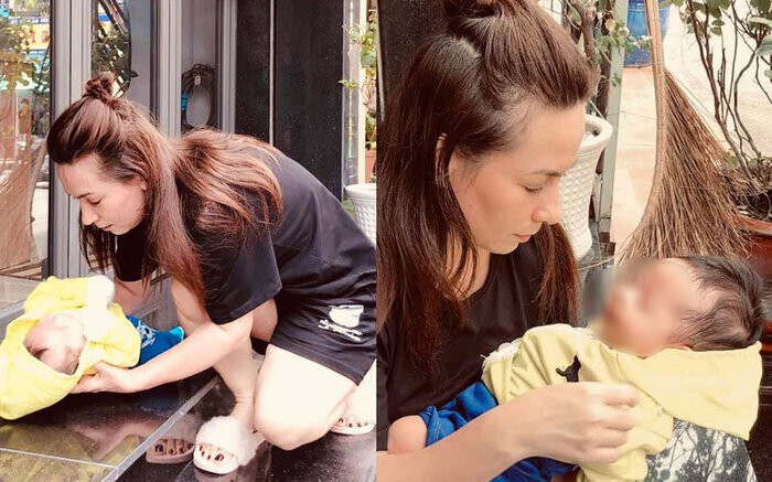 chuyen showbiz: khanh thi ngot ngao hon chong tre giua vuon hoa hong hinh 4