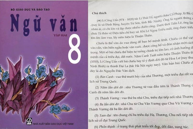 bo gd-dt yeu cau giai trinh loi sai chinh ta trong sach ngu van lop 8 hinh 1