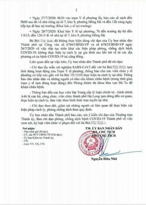 nu can bo y te khai bao khong trung thuc, tram y te tam dung hoat dong hinh 2