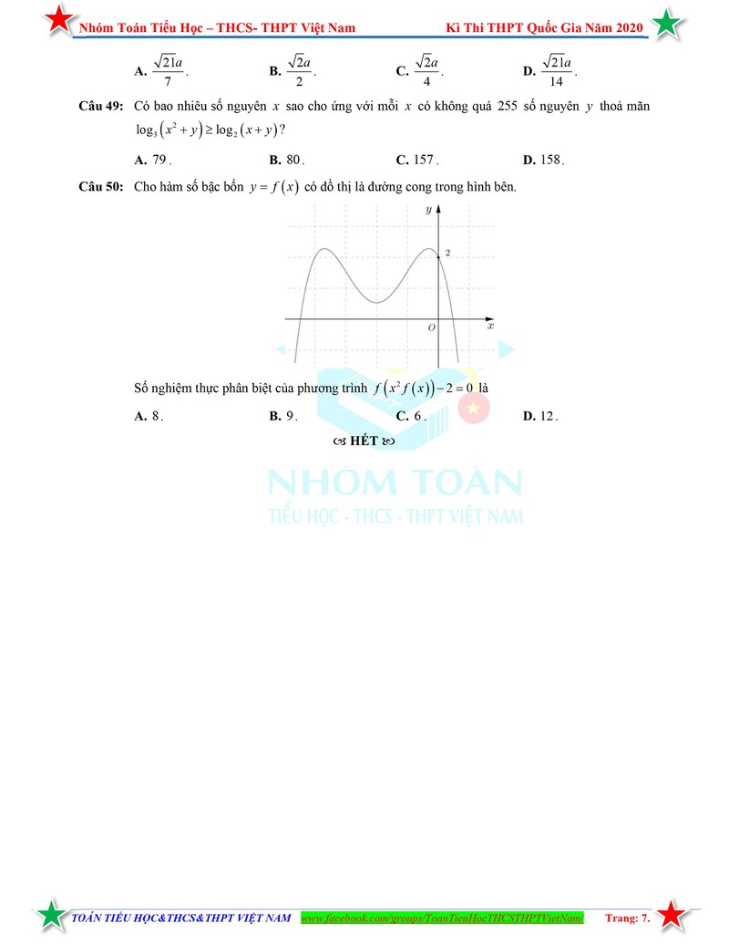 huong dan giai chi tiet mon toan tot nghiep thpt 2020 hinh 7