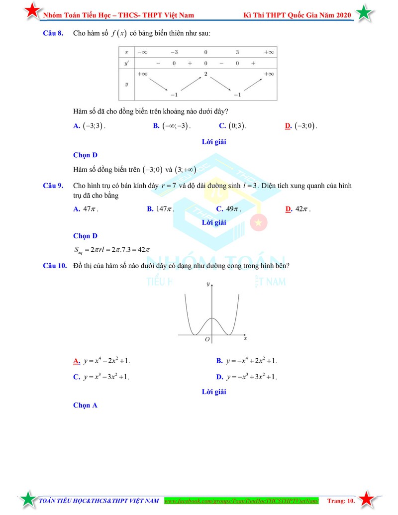 huong dan giai chi tiet mon toan tot nghiep thpt 2020 hinh 10