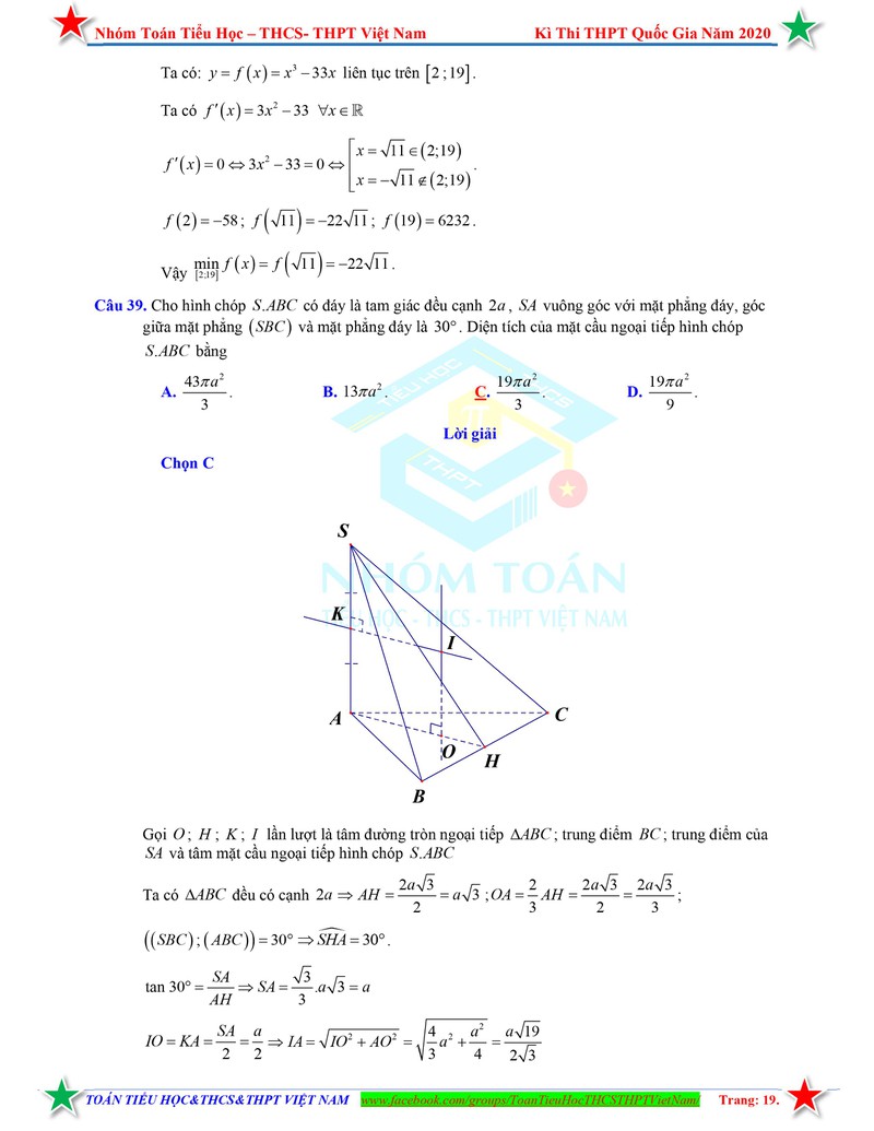 huong dan giai chi tiet mon toan tot nghiep thpt 2020 hinh 19