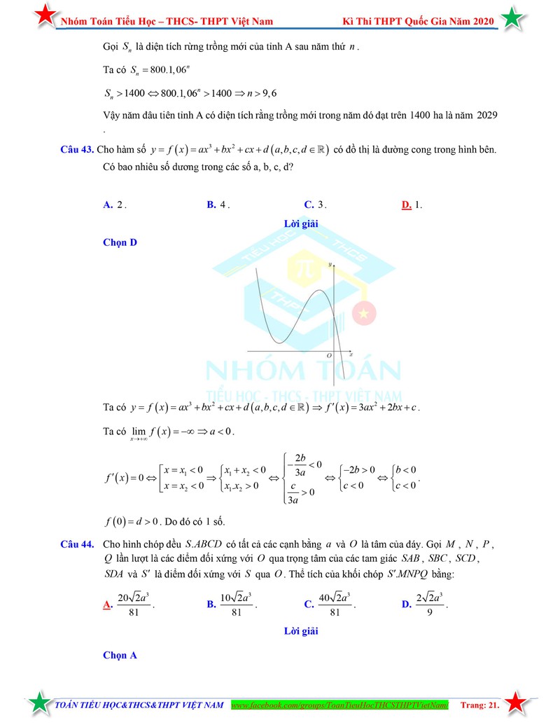 huong dan giai chi tiet mon toan tot nghiep thpt 2020 hinh 21