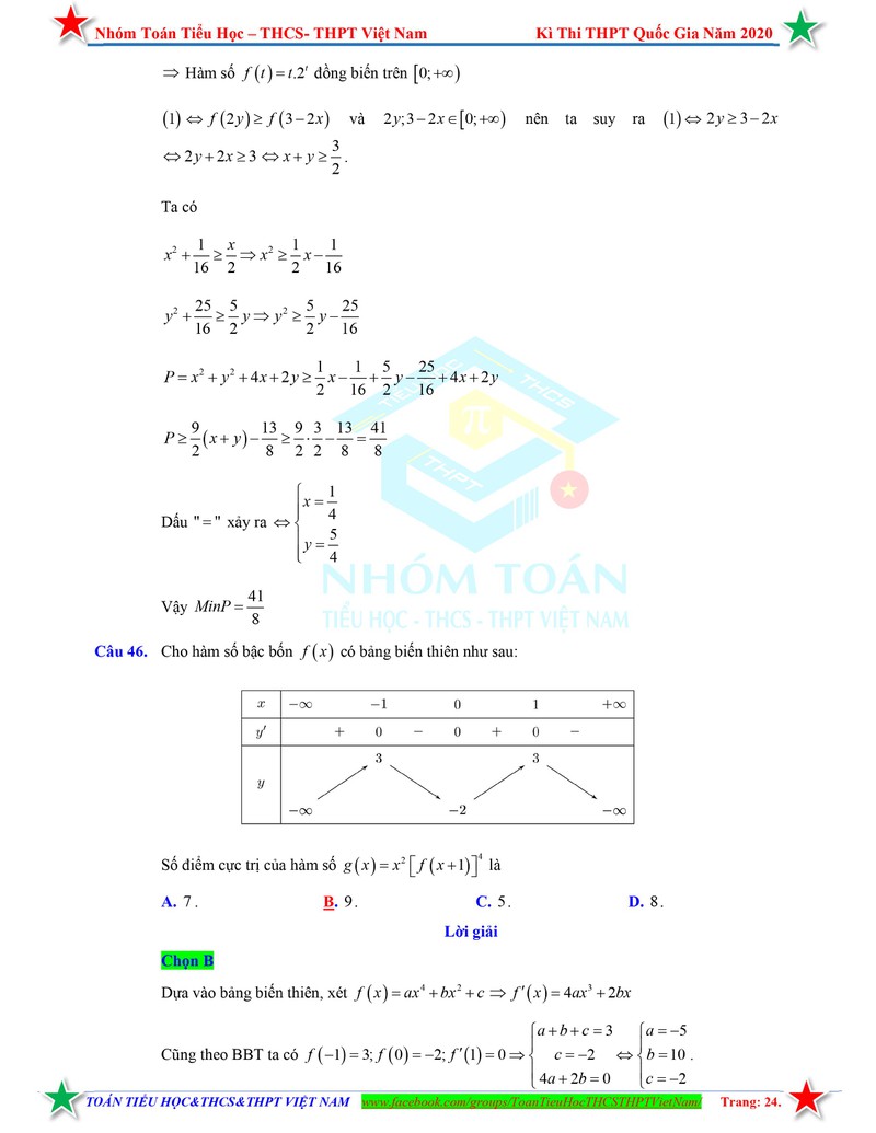 huong dan giai chi tiet mon toan tot nghiep thpt 2020 hinh 24