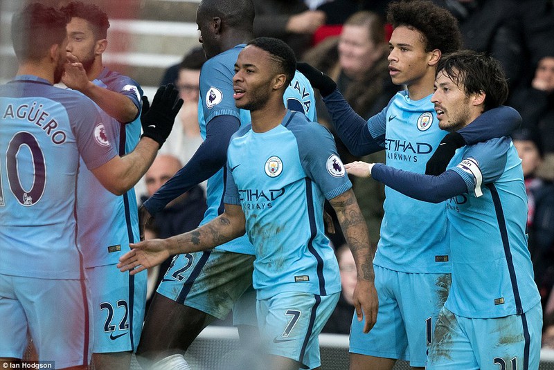 cham diem sunderland 0-2 man city: aguero, sane thua "lao tuong" toure hinh 11