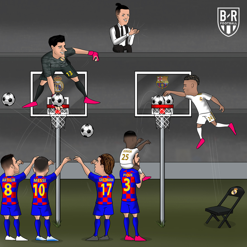 biem hoa 24h: ronaldo vui ve xem messi "bo tay chiu troi" o el clasico hinh 2
