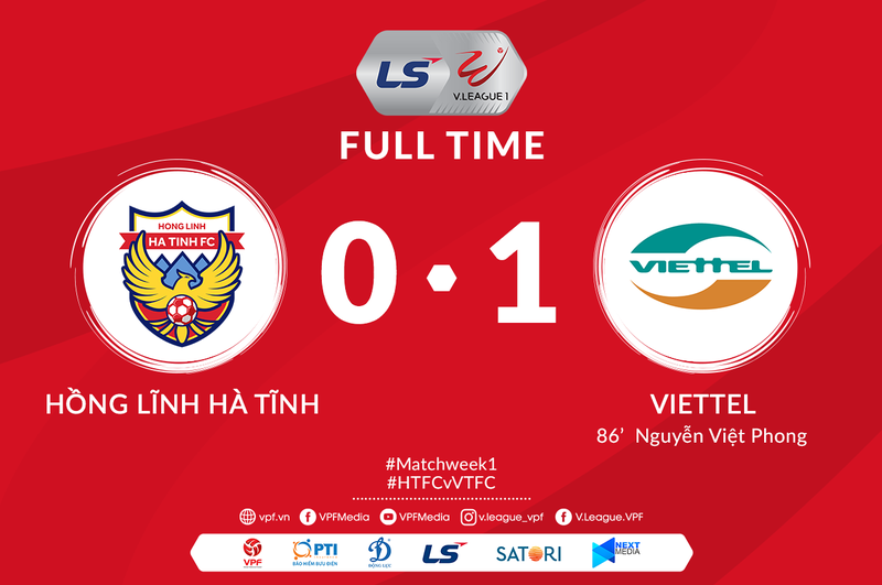 tuong thuat hong linh ha tinh 0-1 viettel: vong 1 v-league 2020 hinh 1