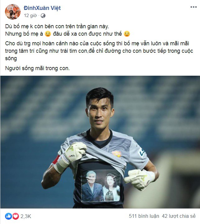 thu mon dinh xuan viet tri an cha me sau thang loi dau tien o v-league 2020 hinh 1